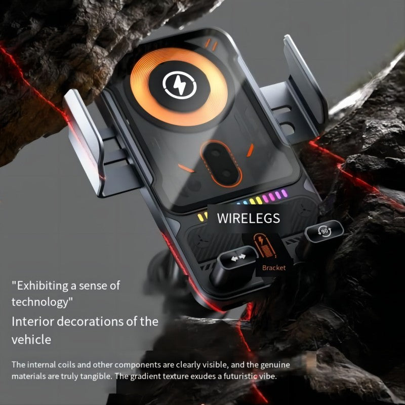 Portable F18 Magnetic Car Wireless Phone Charger