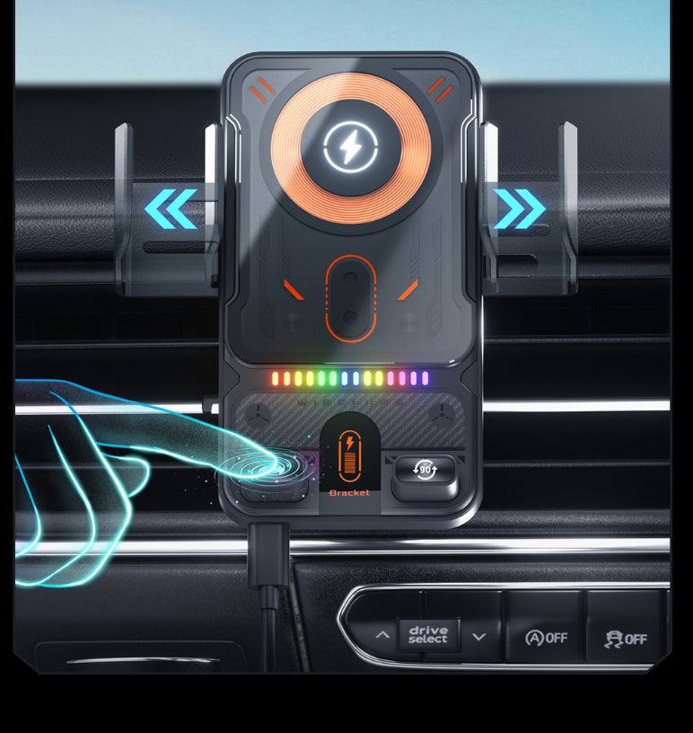 Portable F18 Magnetic Car Wireless Phone Charger