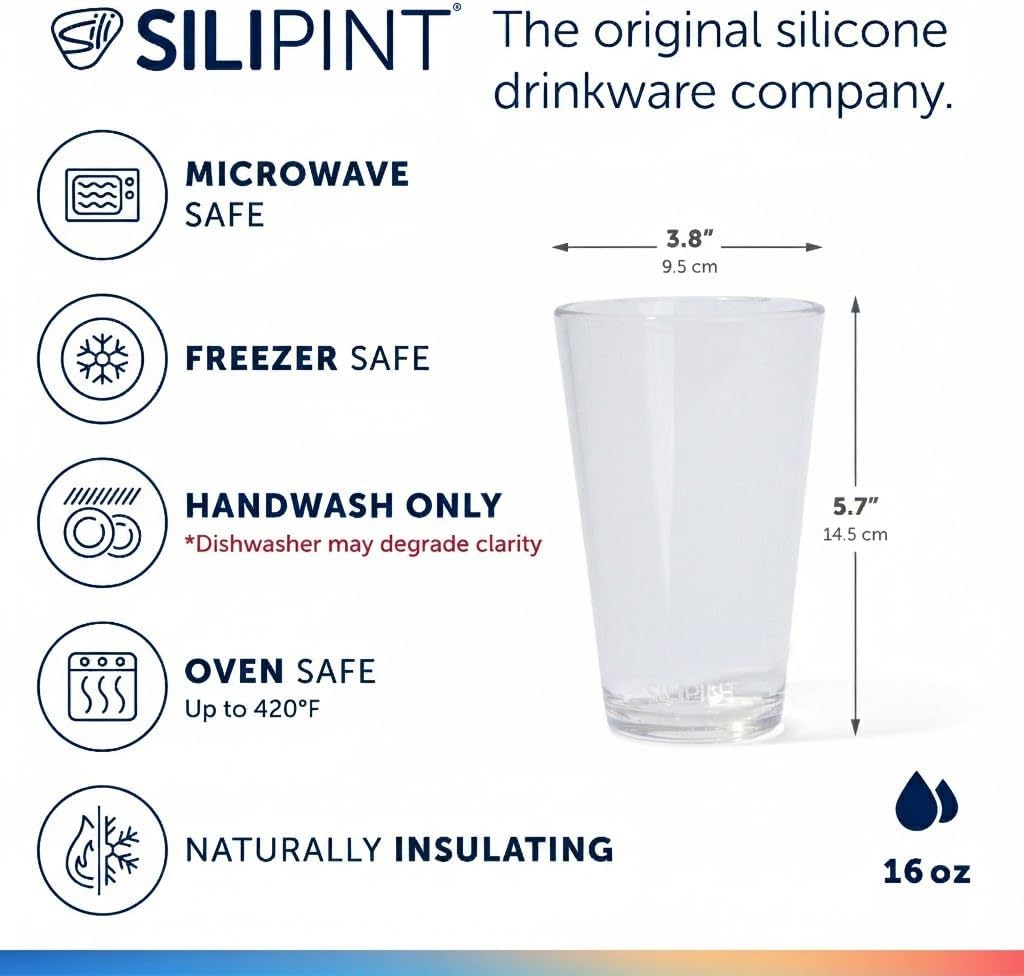 Unbreakable Silicone Reusable Drinking Glass