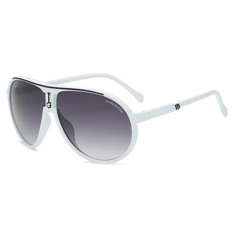 Casual Sunglasses White Red Blue Anti-Radiation Leisure Sport Spectacles Fashionable