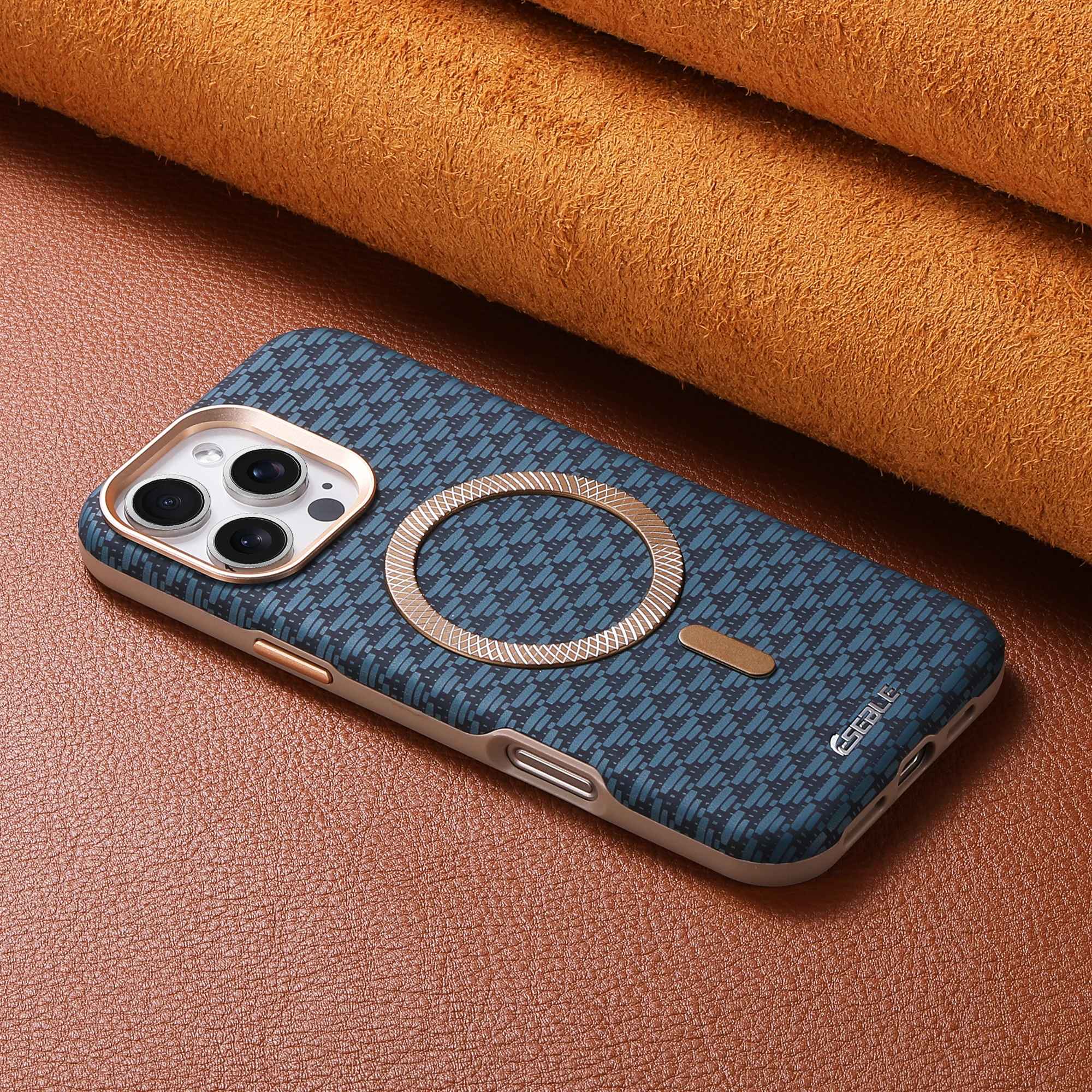 Luxury Leather Carbon Fiber Texture Phone Case For iPhone