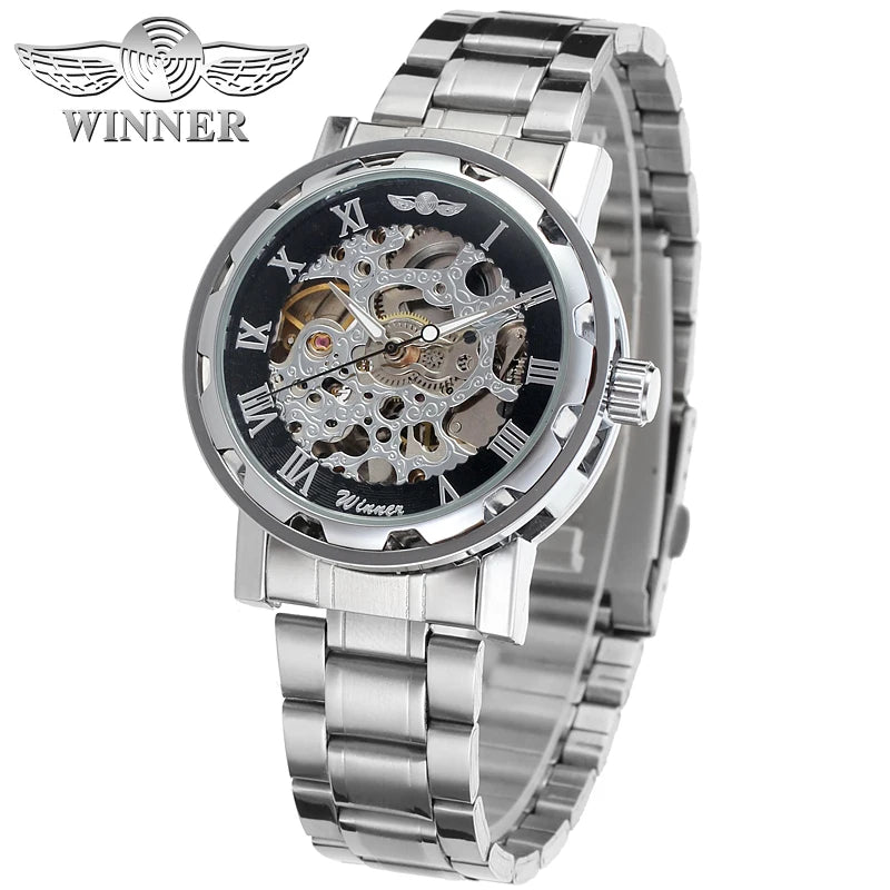 Luxury Gold Skeleton Automatic Watch