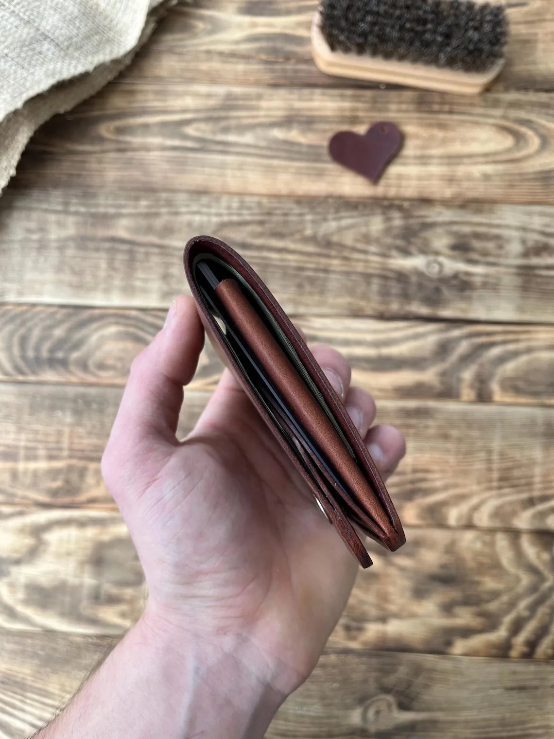 Most Selling Handmade Genuine Leather Wallet with Classic Bifold