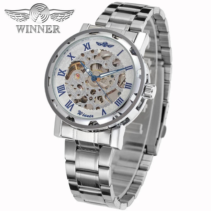 Luxury Gold Skeleton Automatic Watch