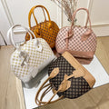 PU Leather Shell Crossbody Bag for Women Shoulder Handbag with Zipper