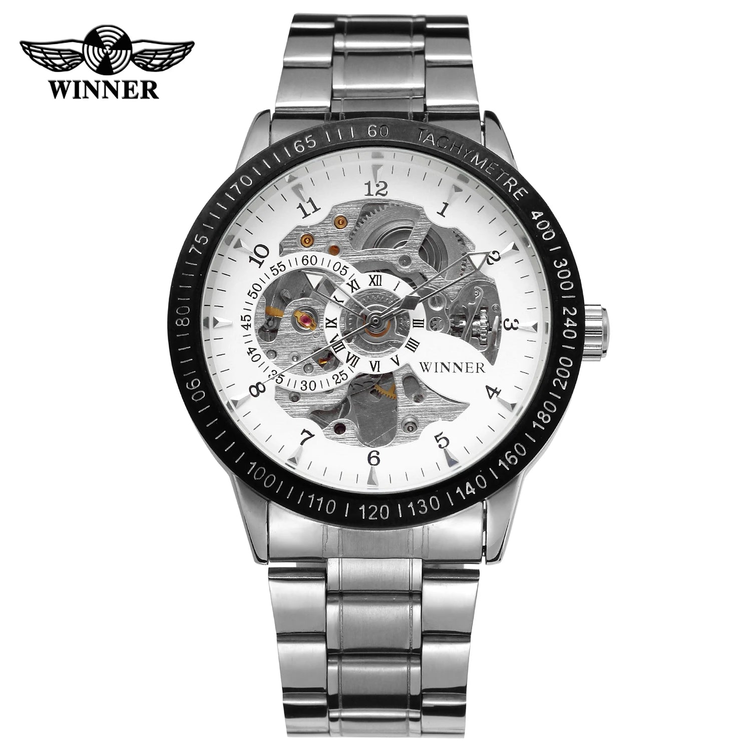 T-winner Automatic Skeleton Steel Men's Watch