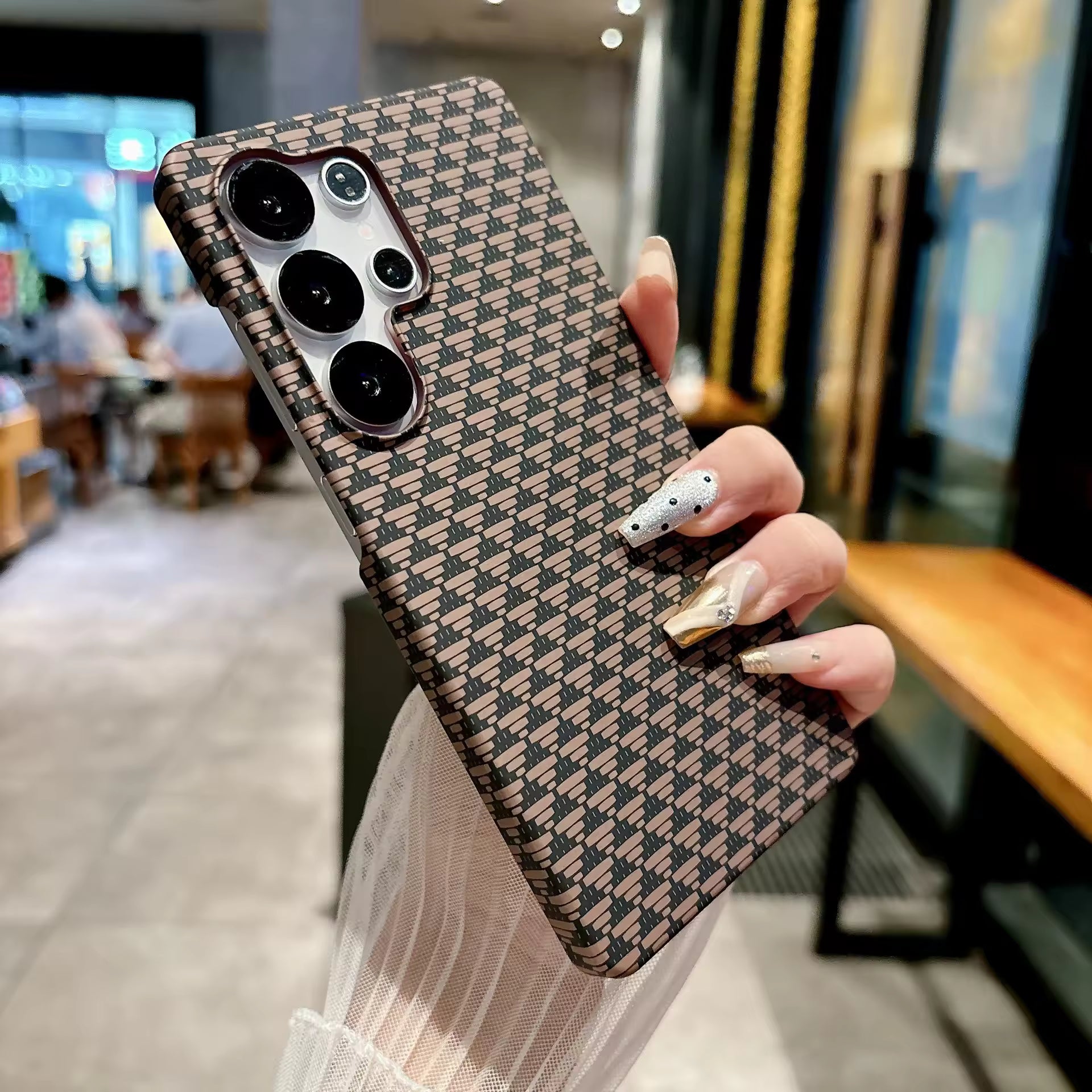 Carbon Fiber PC Bumper Cover for Samsung Galaxy S26