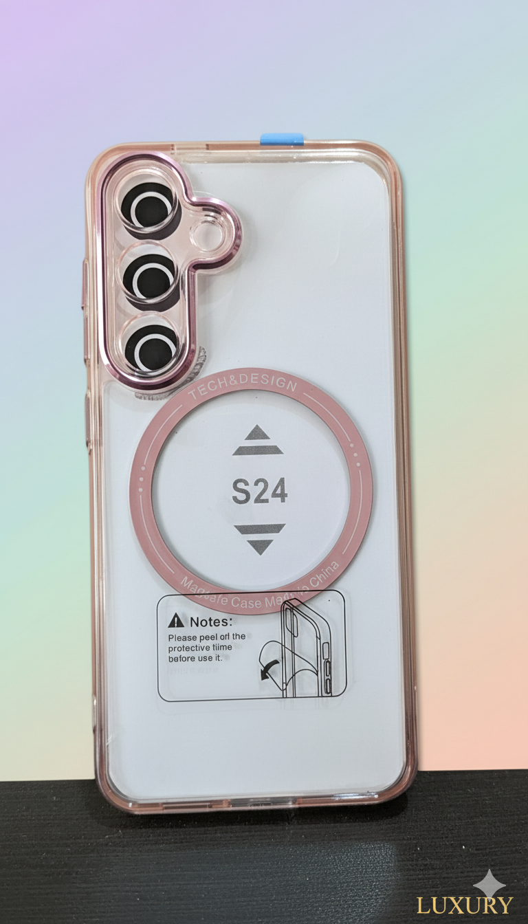 CrystalClear Pro – Premium Transparent Shockproof Case for Samsung