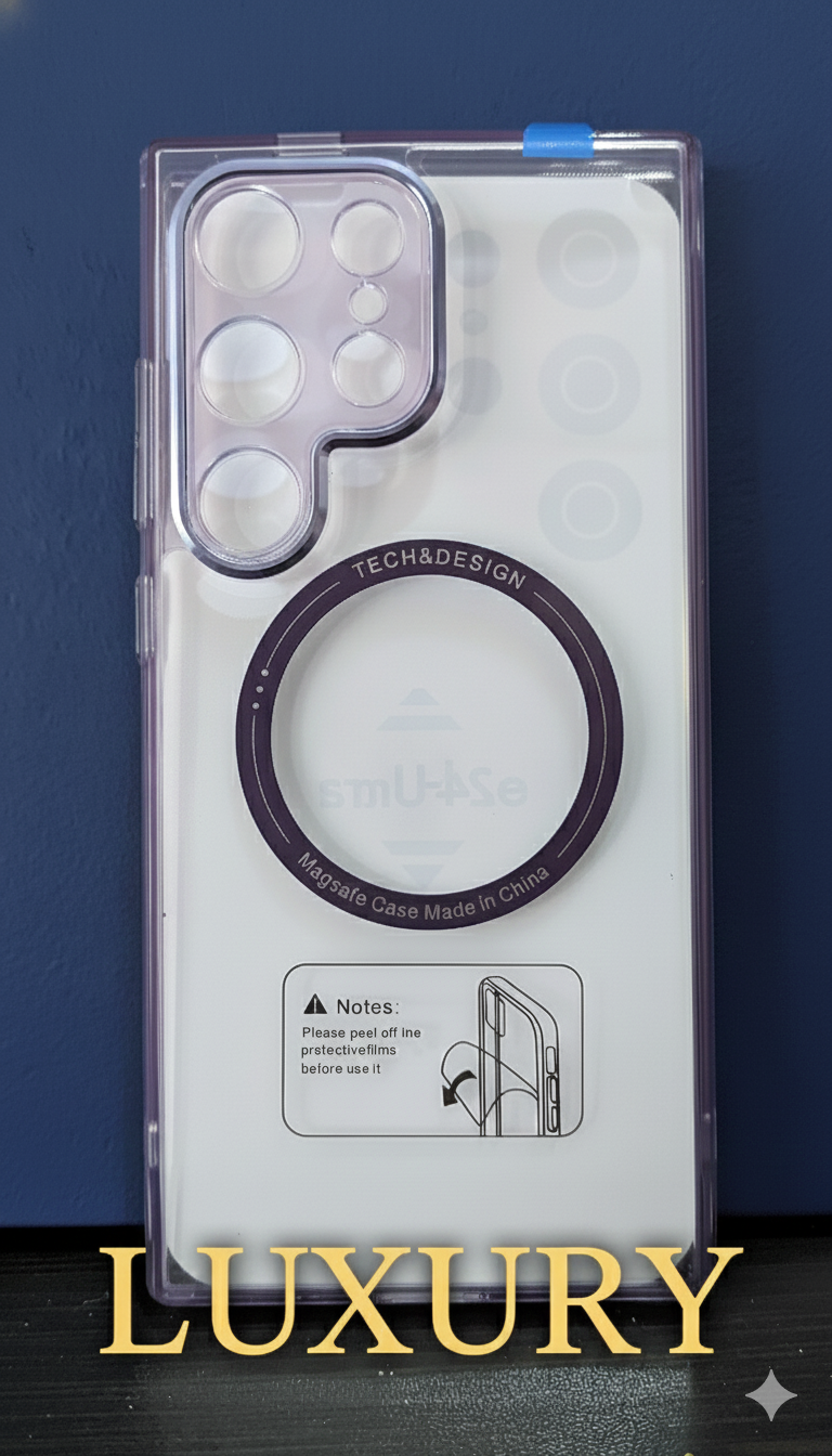 CrystalClear Pro – Premium Transparent Shockproof Case for Samsung