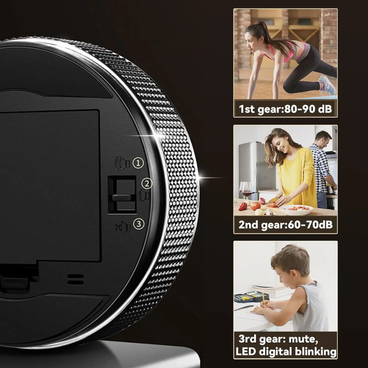 Large LED Display Digital Kitchen Timer – Rotatable Magnetic Countdown Alarm for Cooking & Baking