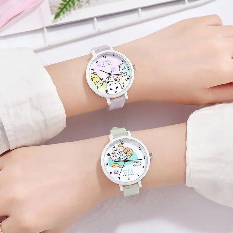 Glow-in-the-Dark Cartoon Kids Quartz Watch