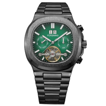 Luxury Men's Blue Tourbillon Automatic Watch