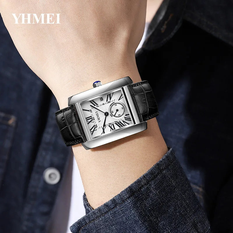 SYN Fashion Quartz Watch  Leather Strap Watch