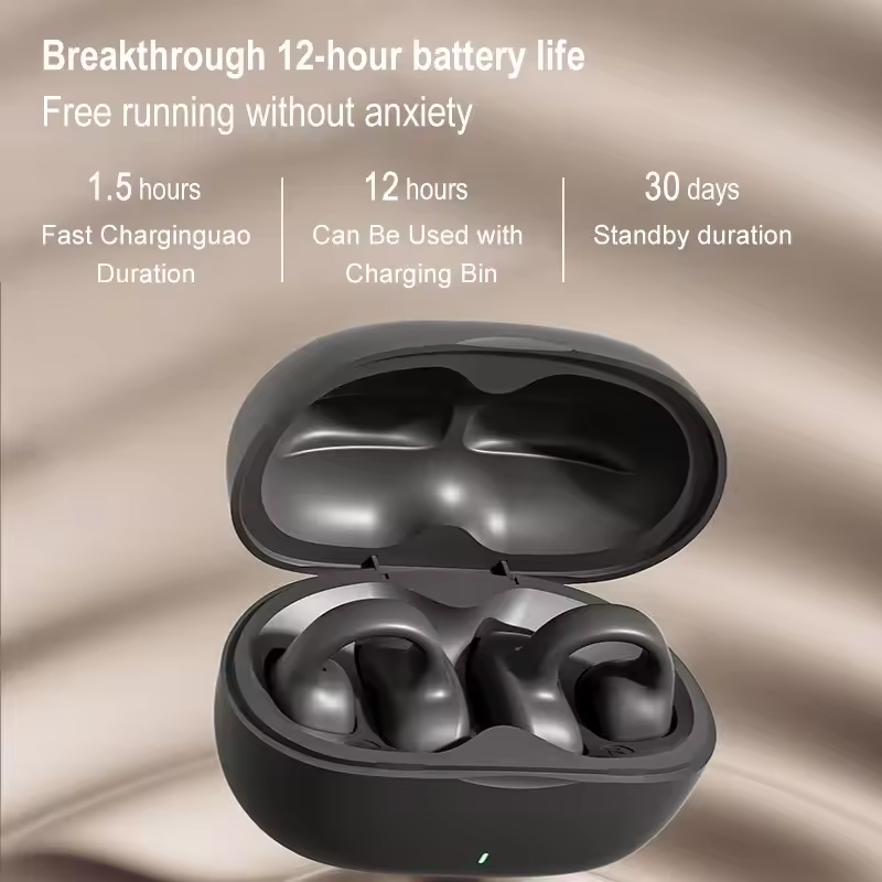 Latest True Wireless Earbuds with Earhooks – Sport Waterproof Bass Headset