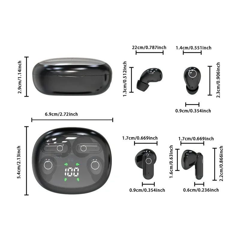 2026 Best Selling V5.4 Headphones with ENC Noise Cancellation 3-5