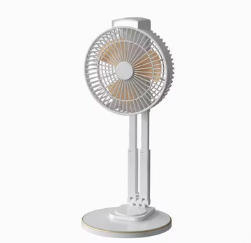 Portable 1500mAh Fan Lamp with USB Charging