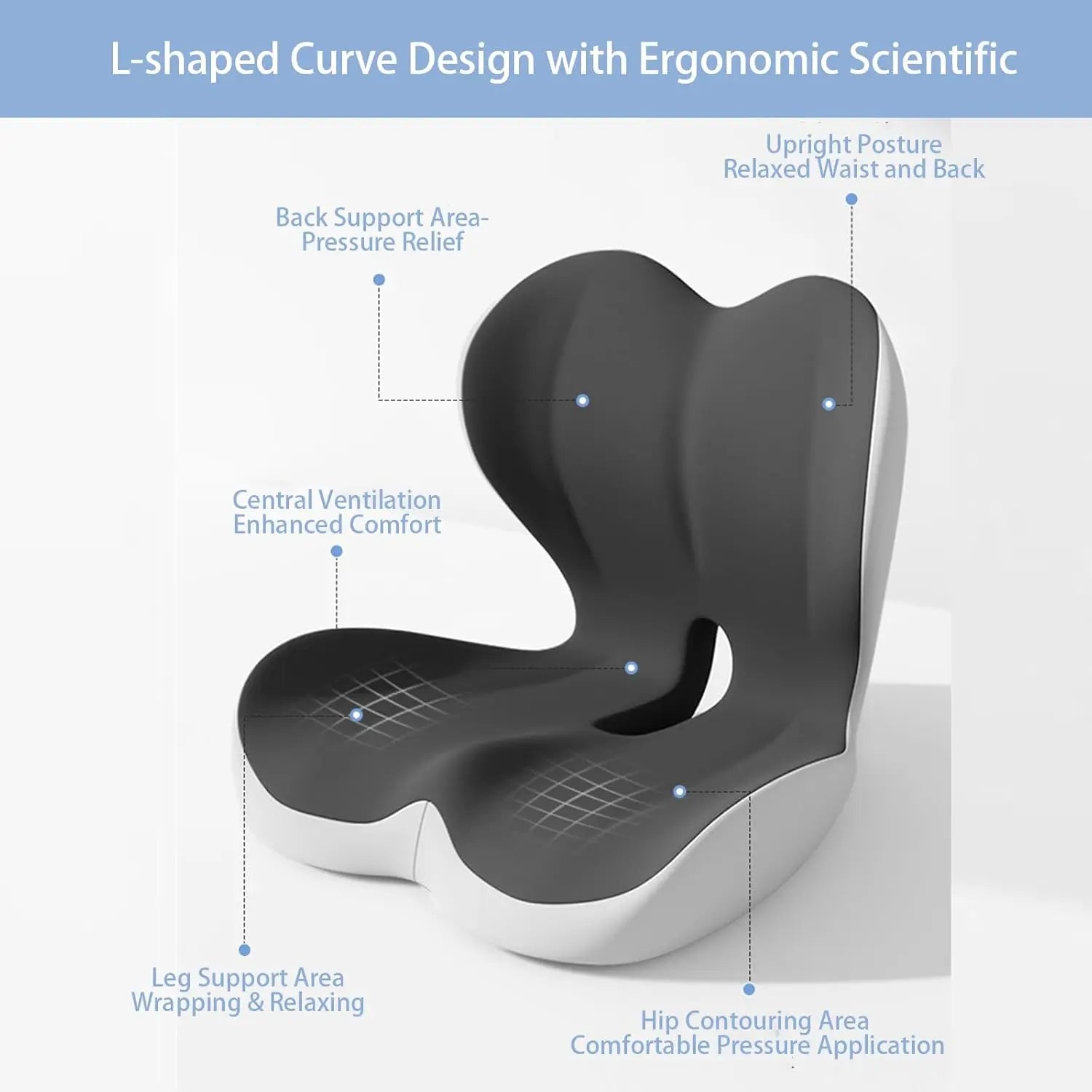 High Quality Office Chair Car Drivers Backrest Waist Memory Foam