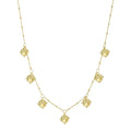 Luxury Peach Heart Brass Zircon Necklace