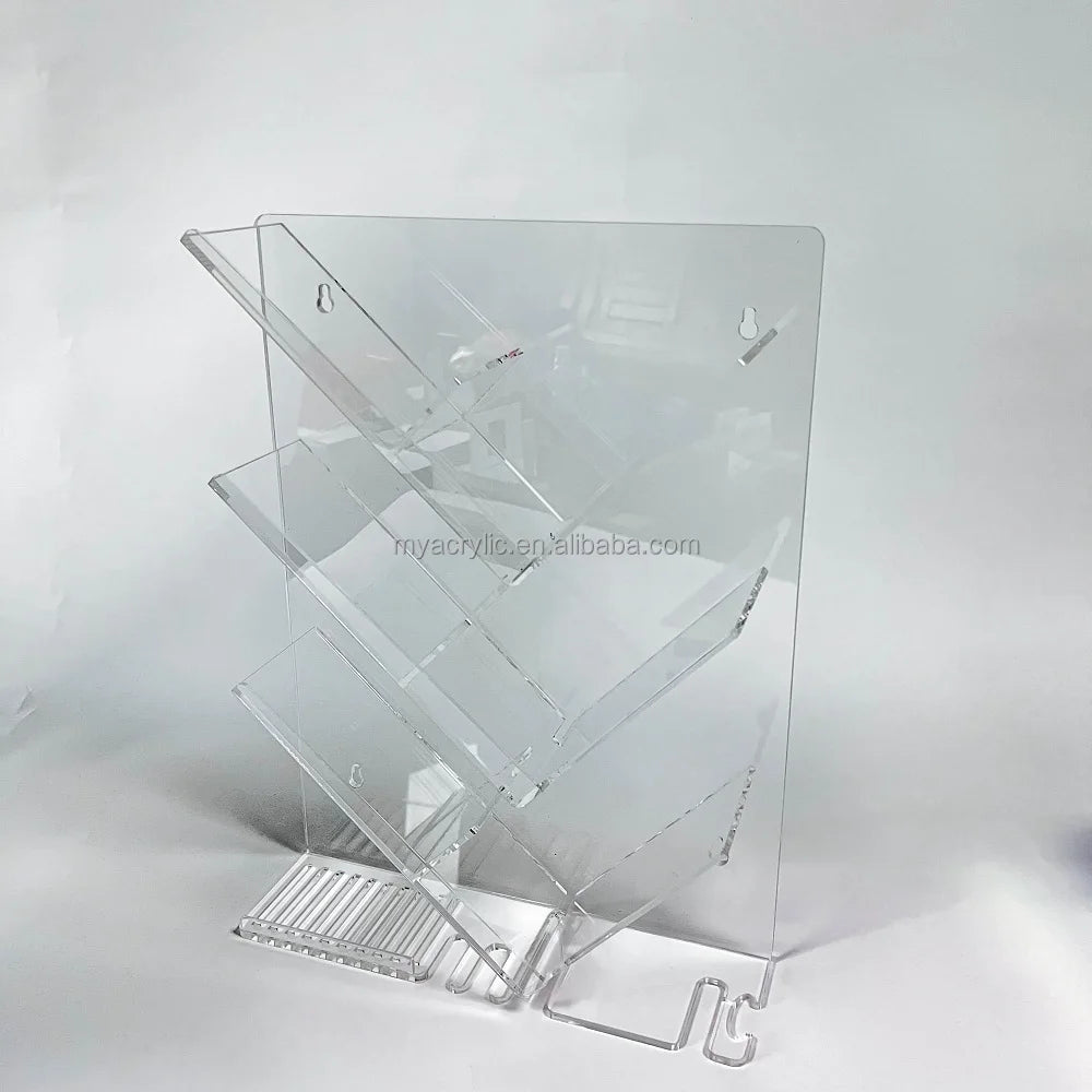 Acrylic Shower Caddy Shelves Slanted Shampoo Holder for Shower Wall