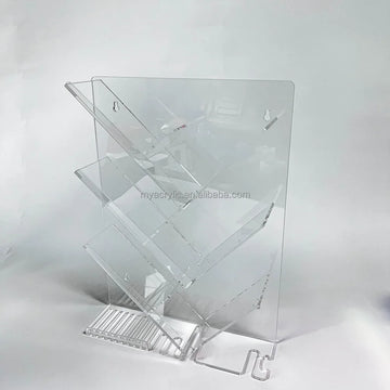 Acrylic Shower Caddy Shelves Slanted Shampoo Holder for Shower Wall
