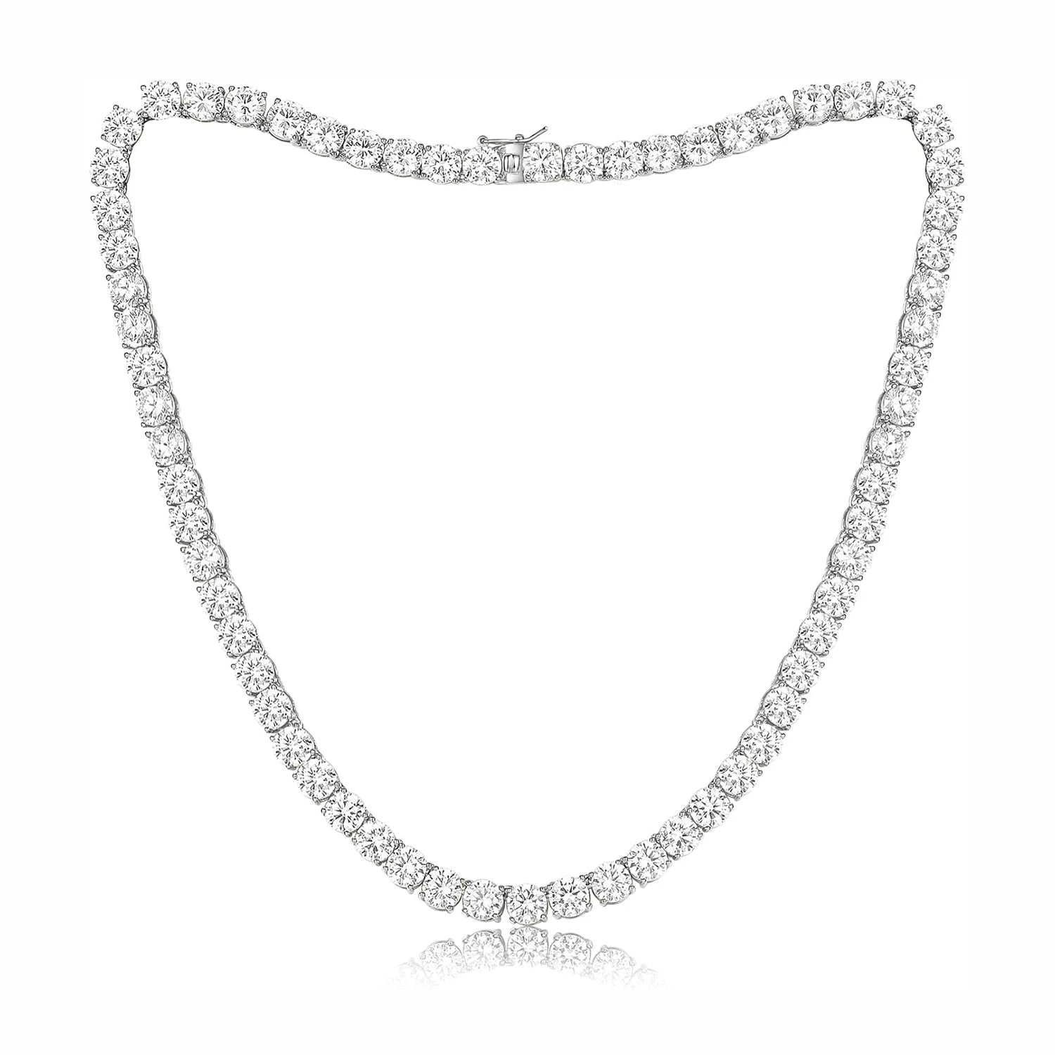 Tennis Link Cubic Zirconia Necklace Set