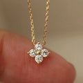 Luxury Silver Gold Vermeil Zirconia Necklace