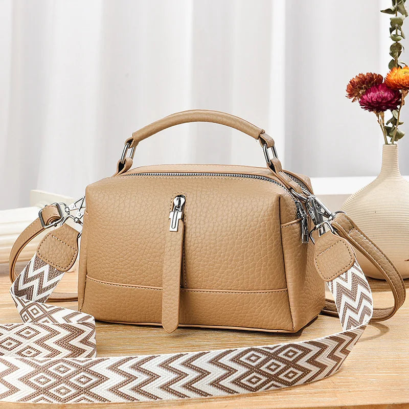 New Style Korean Fashion Handbag Large Capacity Solid Color