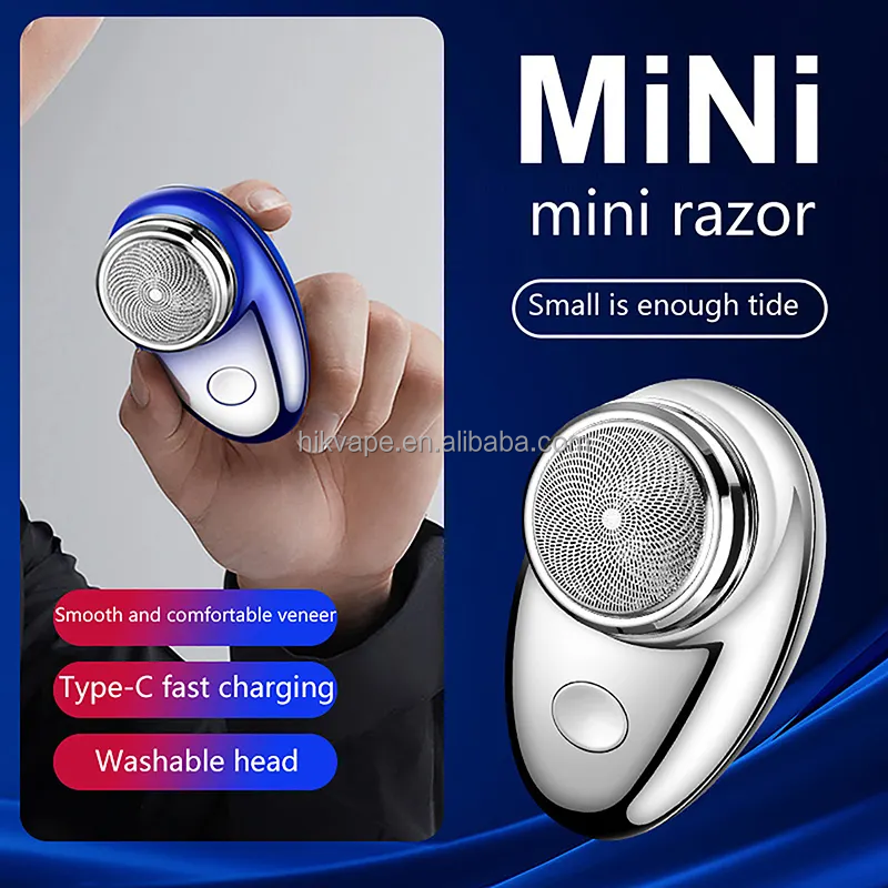 Mini Electric Shaver for Men & Women – Portable USB Rechargeable Travel Razor Hair Removal Trimmer