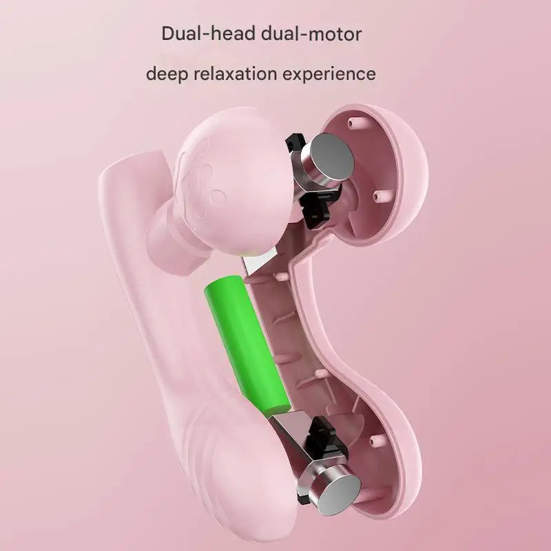Mini Massage Gun Portable Deep Tissue Muscle Massager Double Head