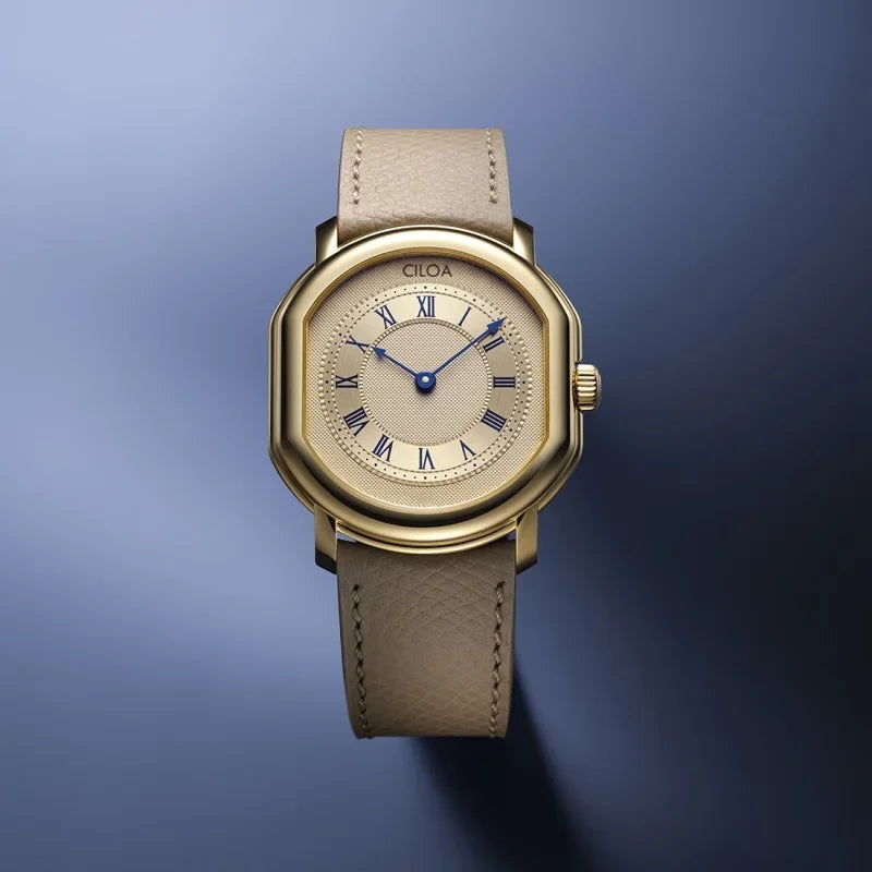 CILOA Gold Custom Men's Retro Watch - Waterproof Quartz