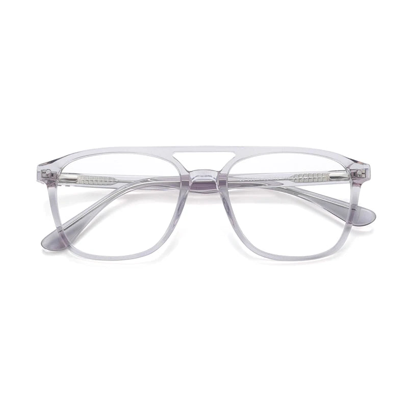 Custom Logo Vintage Square Eyeglasses for Men & Women