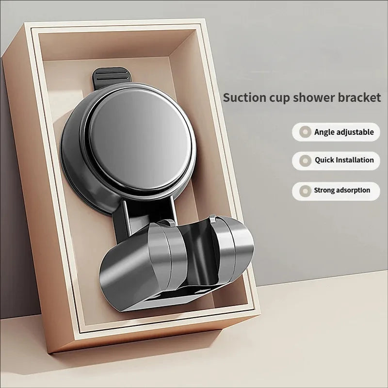 Universal No-Drill Adjustable Shower Head Holder