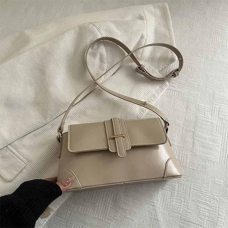Women's Fashion Autumn Waterproof PU Leather Shoulder Bag