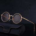 Partagas Unisex Punk Round Metal Sunglasses UV400 Protection
