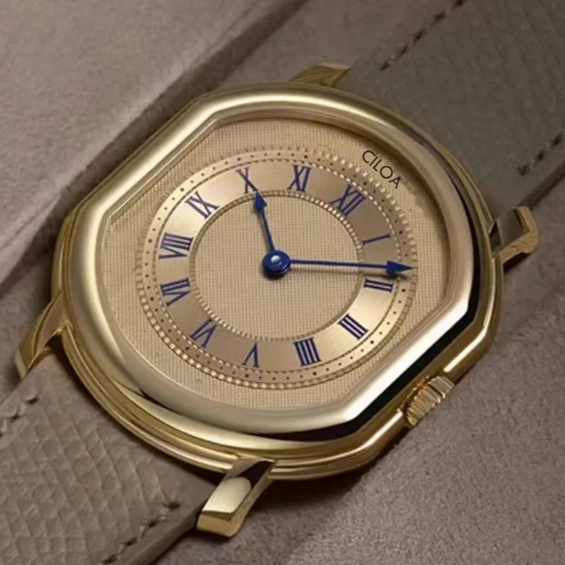 CILOA Gold Custom Men's Retro Watch - Waterproof Quartz