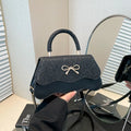 Lady Women's Fashion Bow Knot PU Leather Crossbody Shoulder Bag