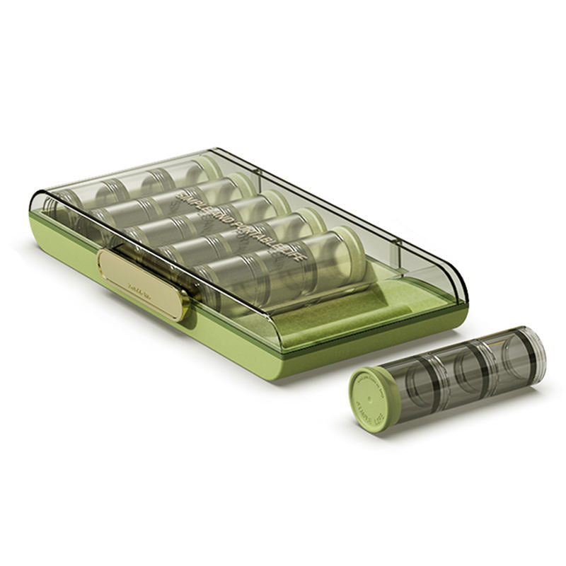 7-Day Portable Pill Box – Large Capacity Medicine Organizer & Dispenser with Daily Reminder Compartments