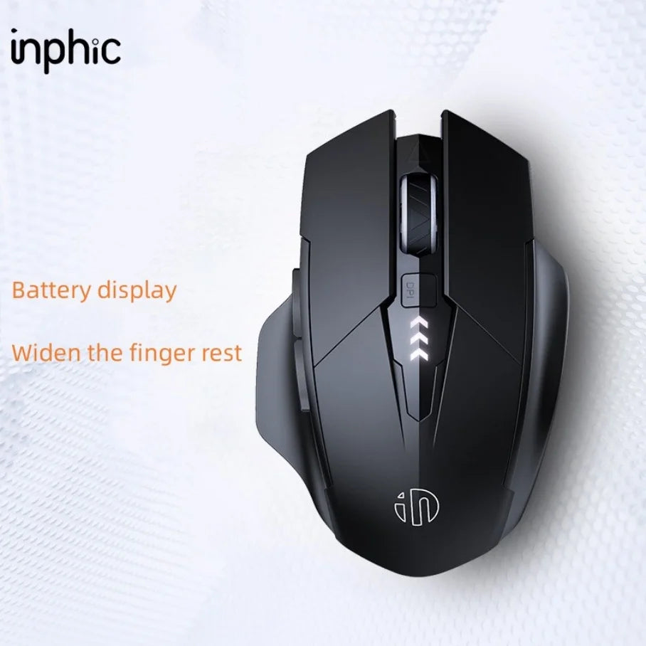 Inphic PM6 BT Three-mode Ergonomic 6-Button Optical Sensor