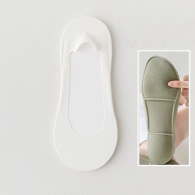 Non Slip Seamless No Show Socks Cushion Sole Sweat