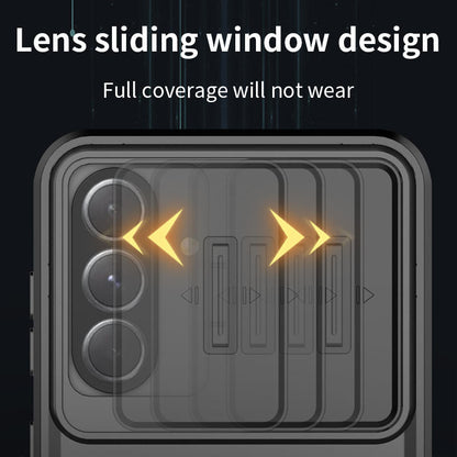 Shockproof Slide Camera Lens Ring Stand Case – Protective Cover Coque Funda for Samsung