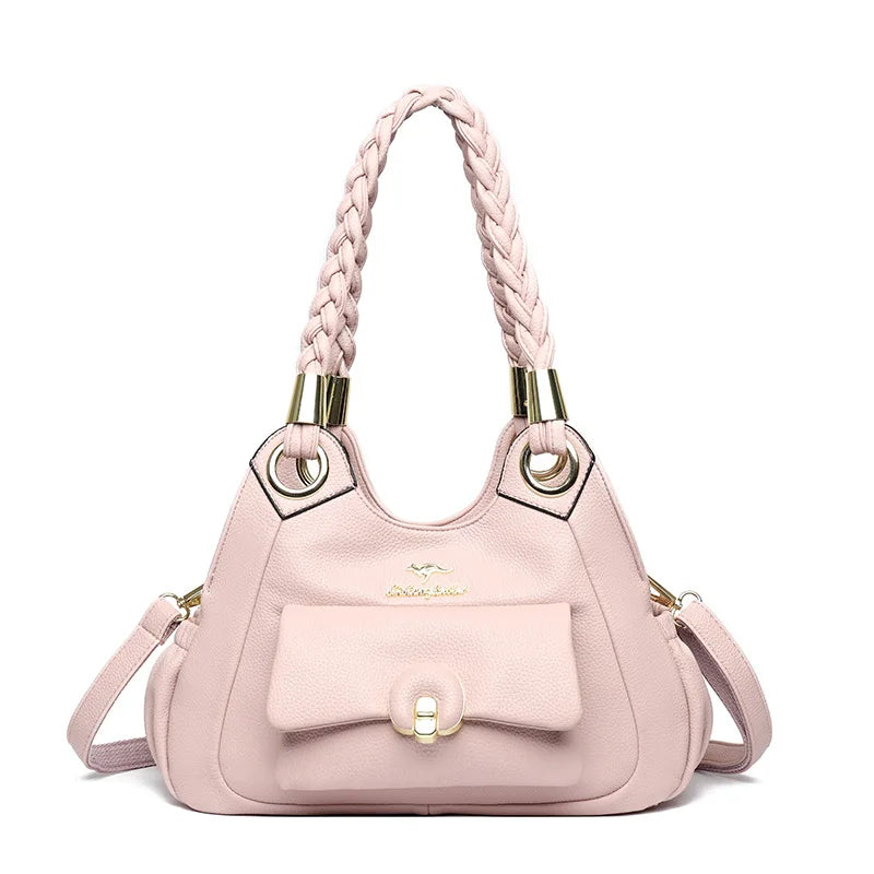 Luxury PU Women's Handbag Large Capacity Shoulder Women's Handbag