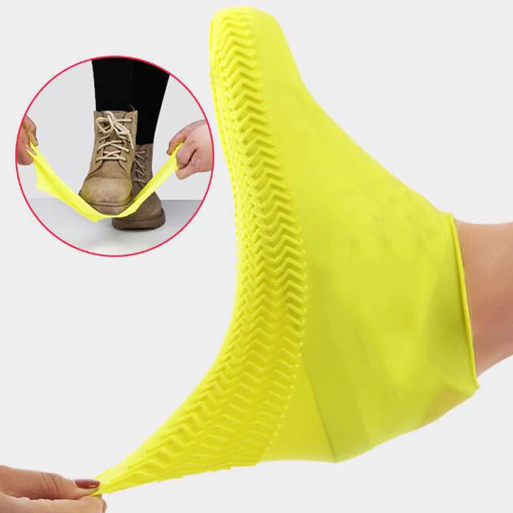 Women& Men Waterproof Silicone Rain Shoes Cover