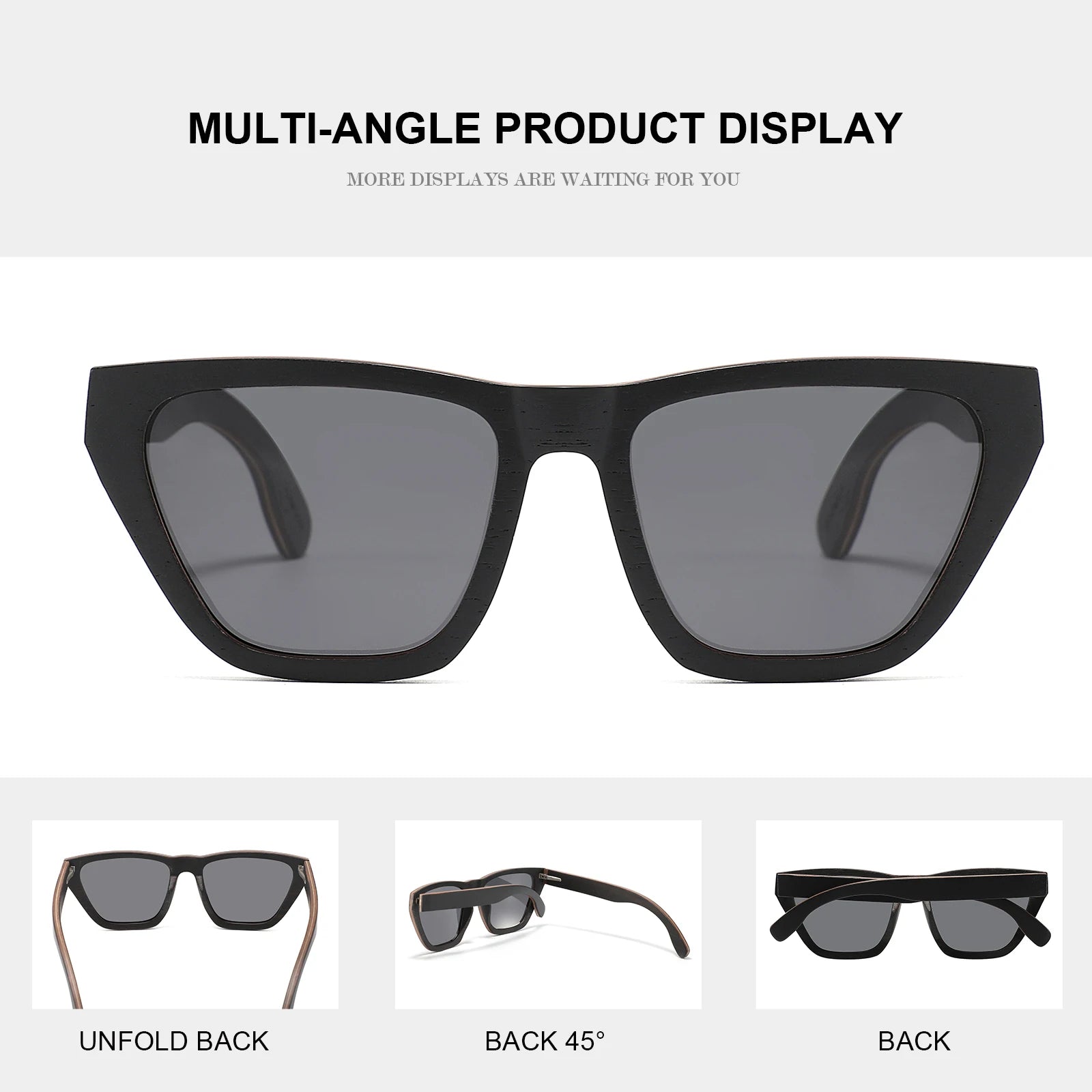 Luxury Retro Square Sunglasses with Polarized Lenses