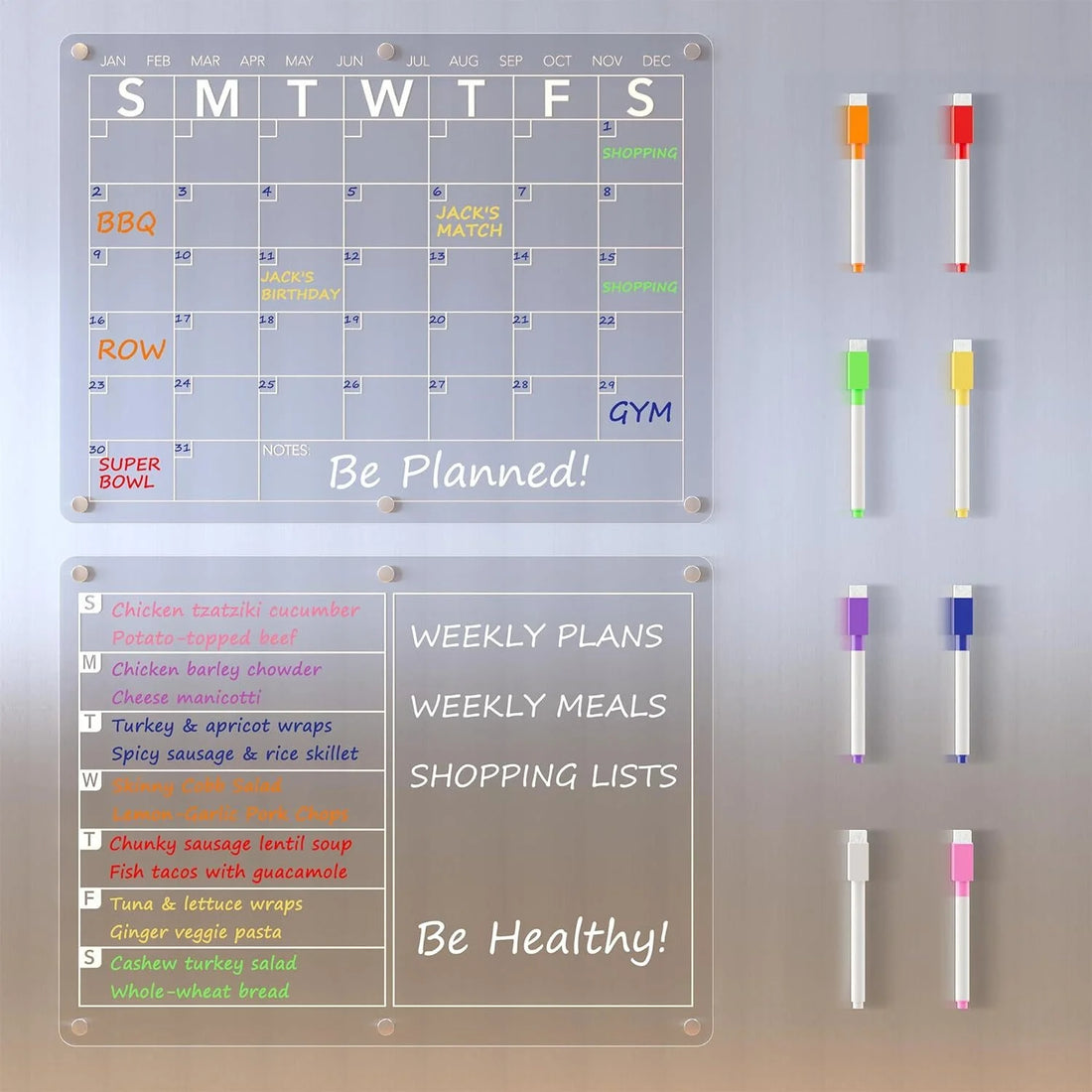 Magnetic Fridge Memo Planner Board