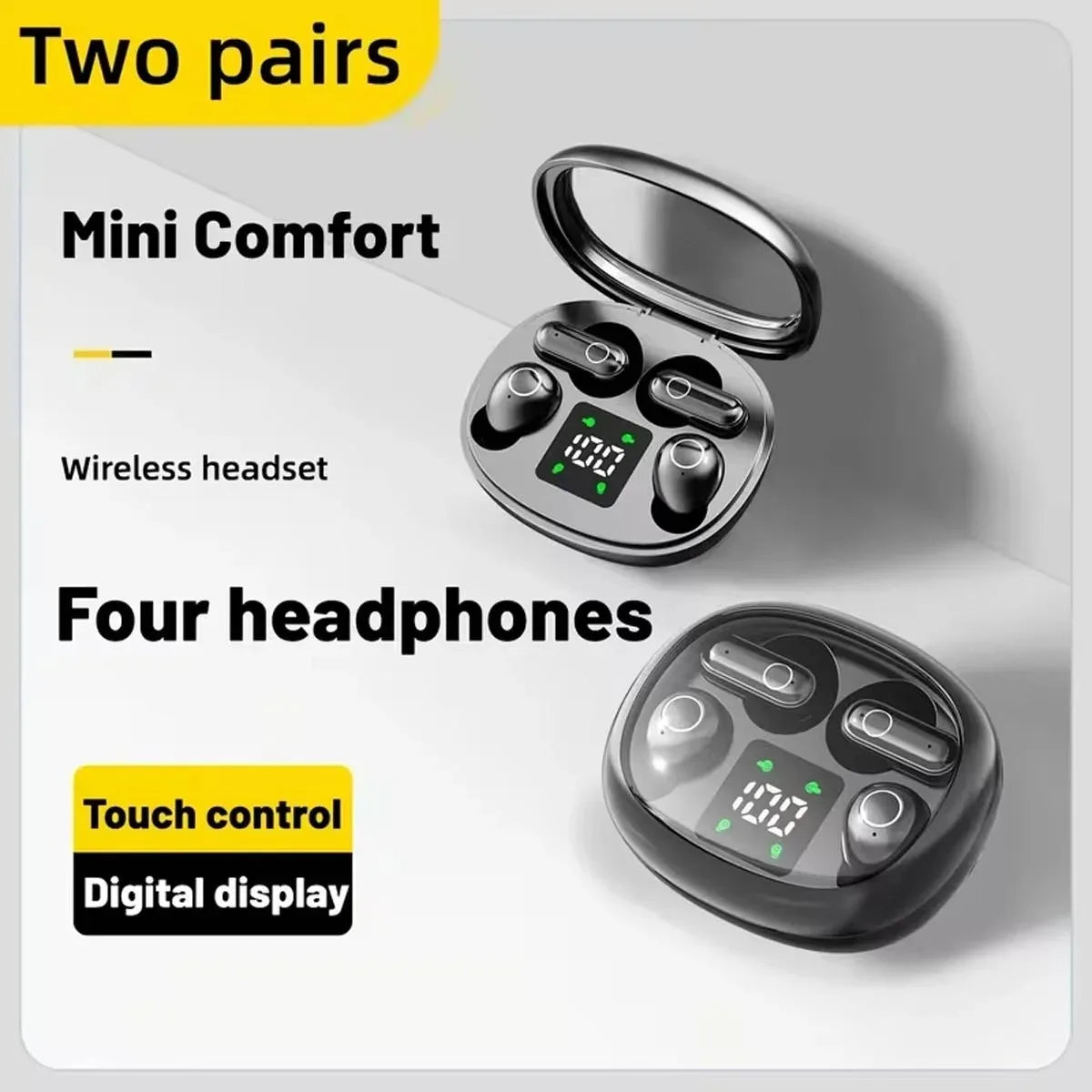 2026 Best Selling V5.4 Headphones with ENC Noise Cancellation 3-5