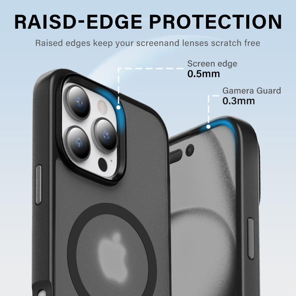 Matte Magnetic Hard Shell Case for iPhone – Anti-Fingerprint Shockproof Protective Cover