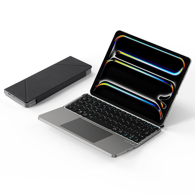 Ultra-Slim Folding Bluetooth Keyboard with Touchpad – Portable Wireless Keyboard for Tablet & Laptop
