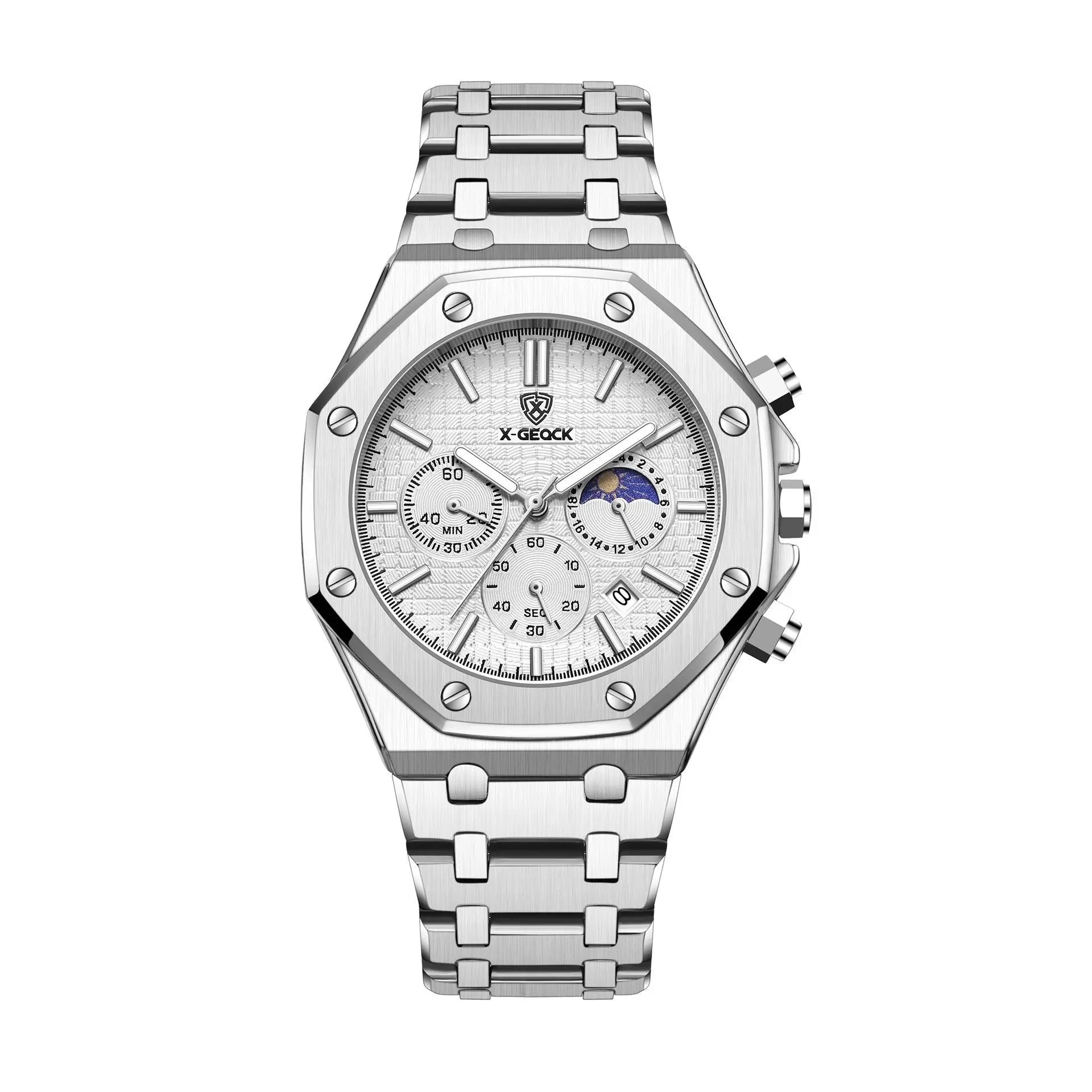 Luxury Moon Phase Mechanical Men's Watch