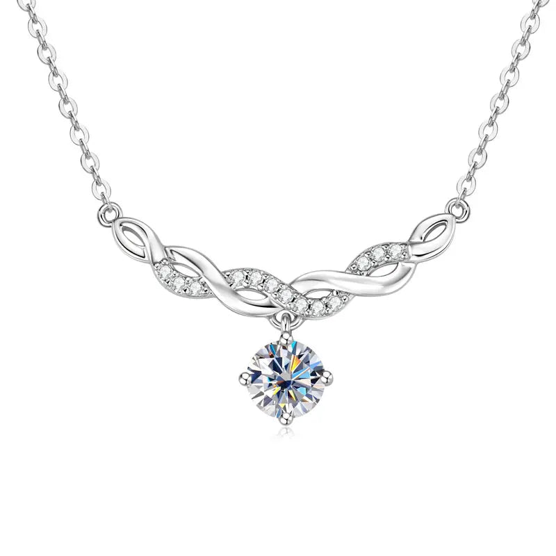 Romantic Luxury Moissanite Necklace for Women