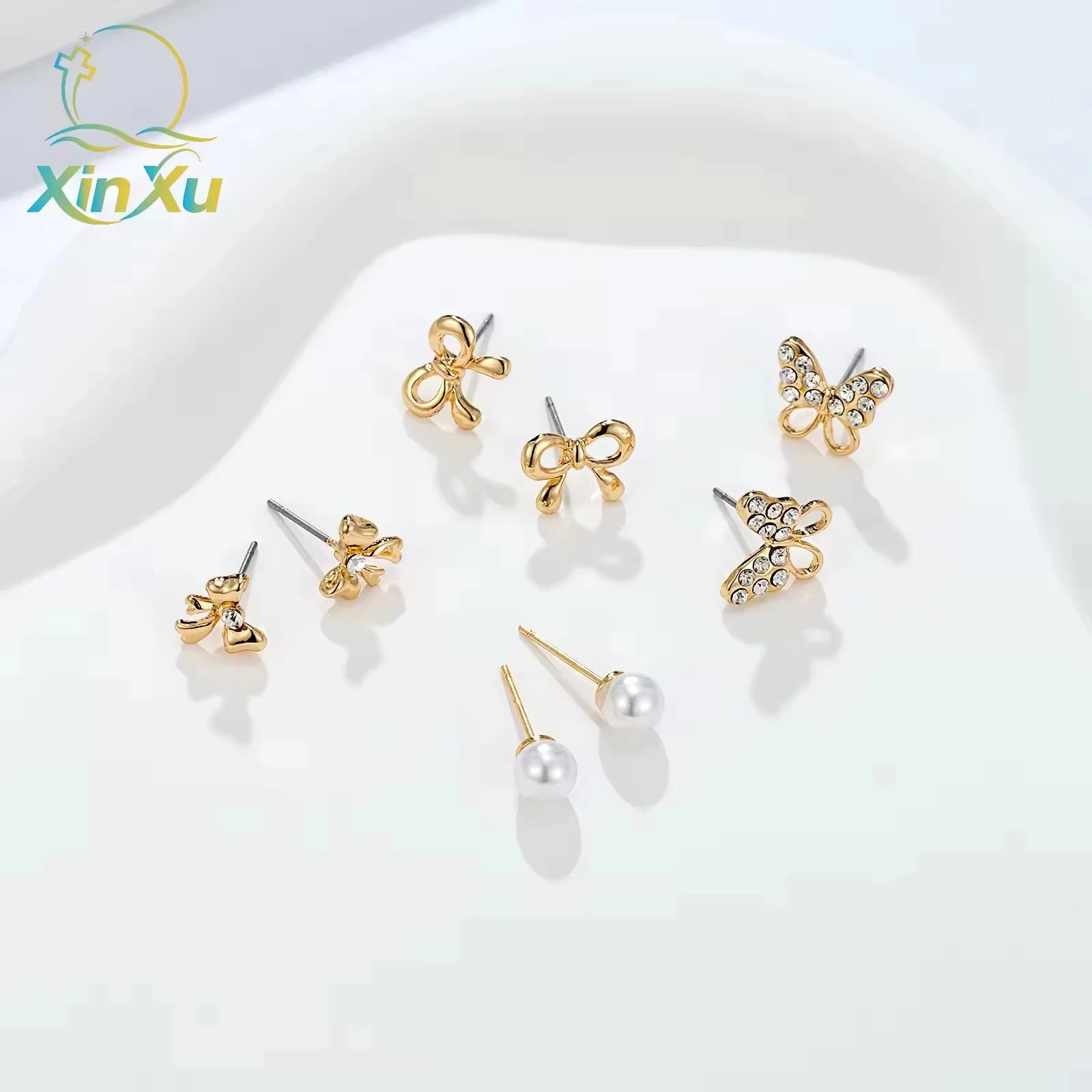 Elegant 14k Gold Butterfly Jewelry Set